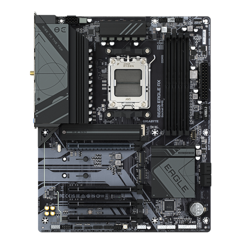 Материнская плата Gigabyte B650 EAGLE AX Socket AM5 AMD B650 4xDDR5 ATX AC`97 8ch(7.1) GbLAN RAID+HD
