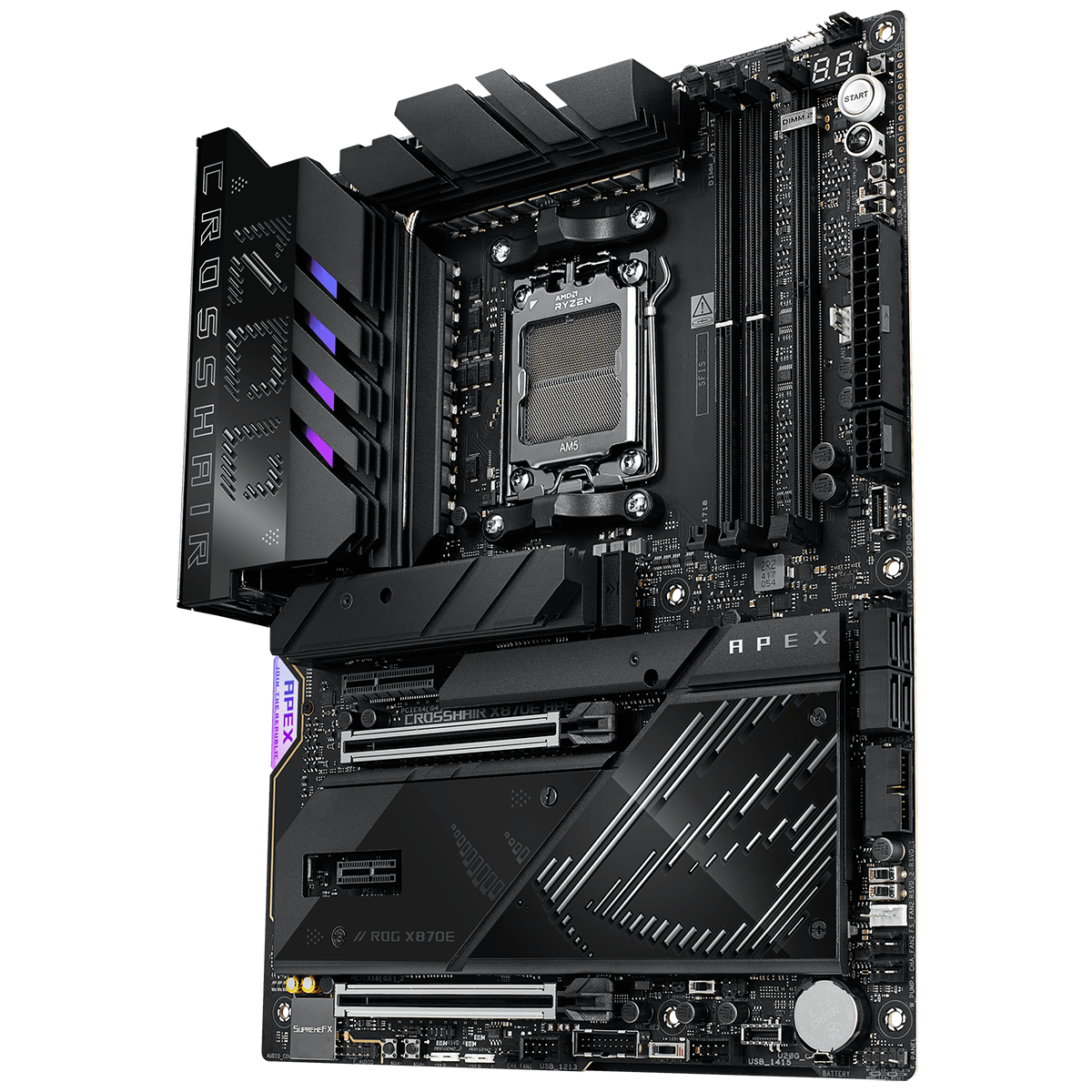 Материнская плата Asus ROG CROSSHAIR X870E APEX Socket AM5 AMD X870E 2xDDR5 ATX AC`97 8ch(7.1) 5Giga