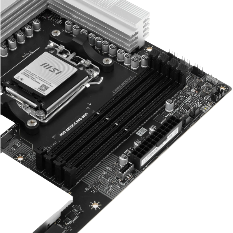 Материнская плата PRO X870E-S EVO WIFI MSI Socket AM5 AMD X870E 4xDDR5 ATX AC`97 8ch(7.1) 5Gigabit R