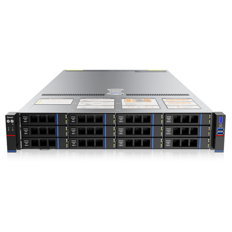 Сервер Gooxi SL201-D12R-G4 2u 12bay server platform with direct bp,based on rapid sapphire 2xPCIe 5.