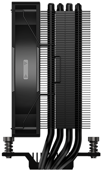 Кулер для процессора PCCooler RT400 ARGB BK (235W, 4-pin PWM, 148mm, Al/Cu, 4x6mm, ARGB, 1x120mm, 73