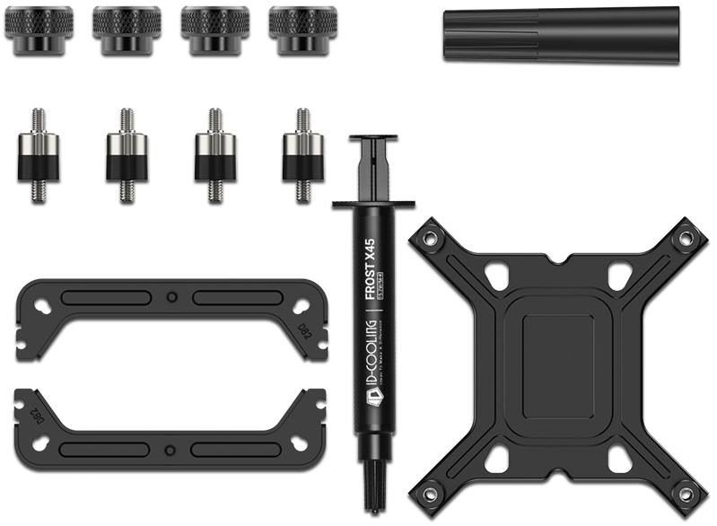 Устройство охлаждения(кулер) ID-Cooling Frozn A410 TD Soc-AM5/AM4/1200/1700/1851 черный 4-pin 29.85d