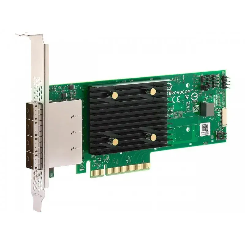 HBA-адаптер Broadcom SAS 9500-16e SGL (03-50075-00 / 03-50075-00002 / 03-50075-00003) PCIe Gen4 x8 L
