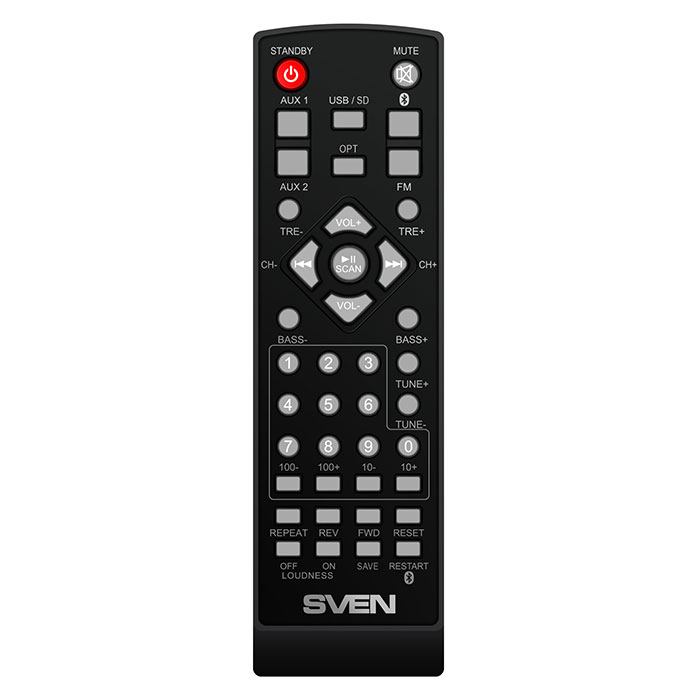 Колонки Sven MC-20 2.0 черный 90Вт BT