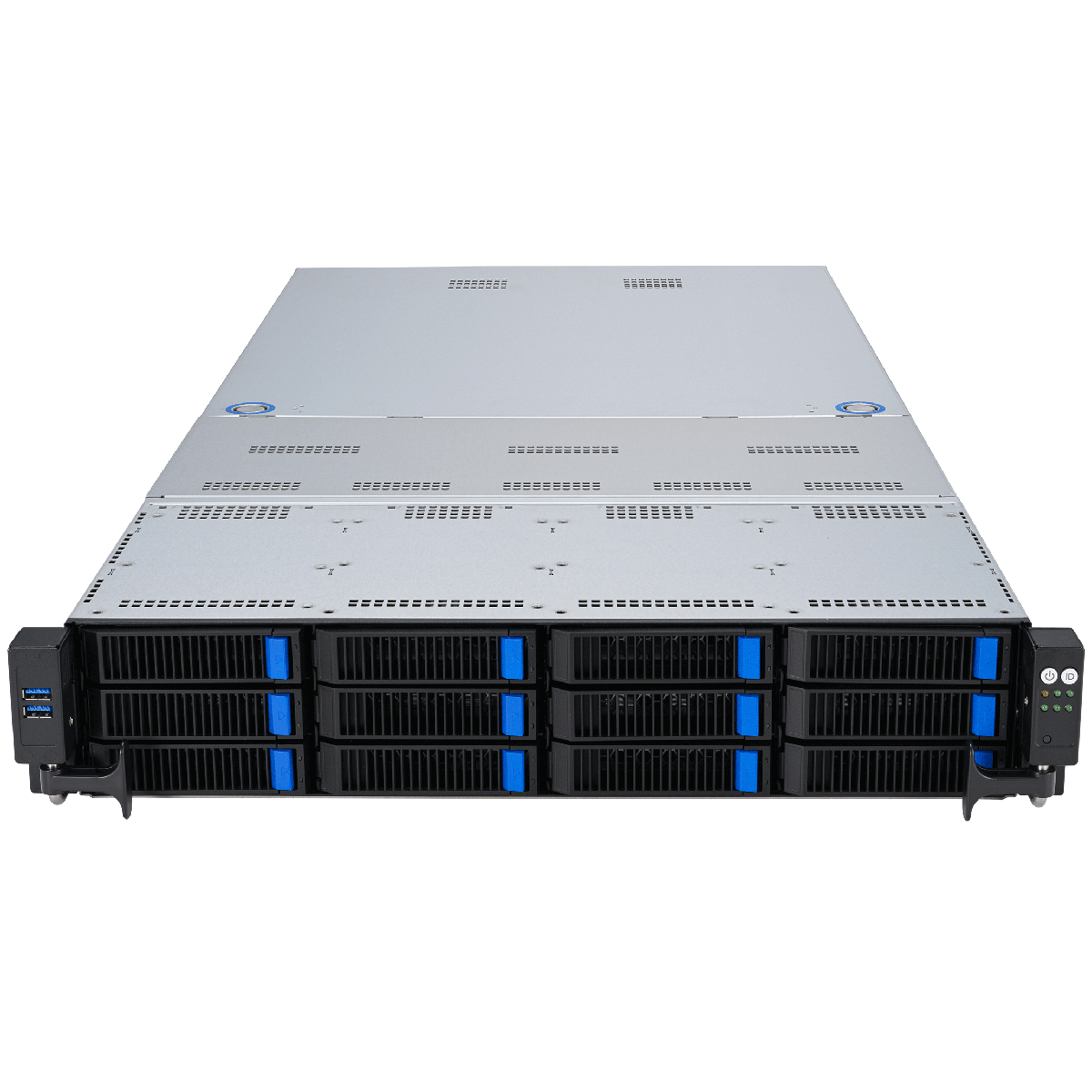 Сервер ASUS RS720-E11-RS12U 2U, 2x LGA4677, 32x DDR5(4800), 12x 3,5 (8xNVMe/SAS/SATA+4 NVMe/SATA), 2