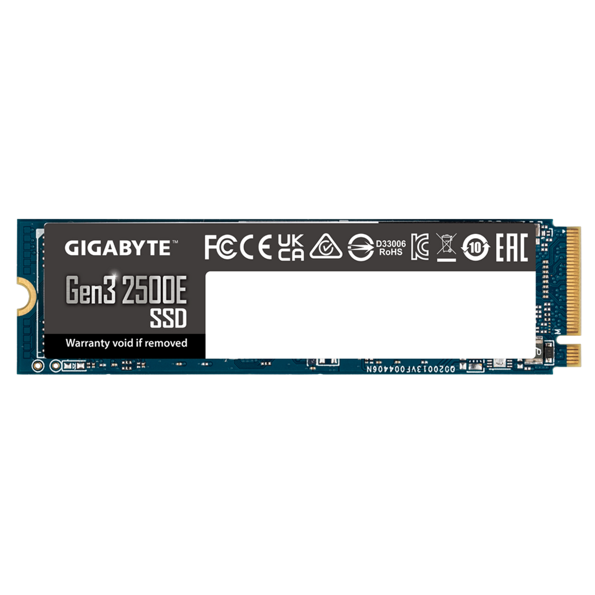 SSD накопитель GIGABYTE 2500E G325E500G 500ГБ, M.2 2280, PCI-E 3.0 x4, NVMe, M.2