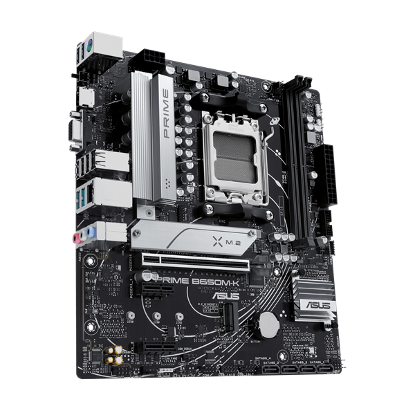 Материнская плата Asus PRIME B650M-K Socket AM5 AMD B650 2xDDR5 mATX AC`97 8ch(7.1) 2.5Gg RAID+VGA+H