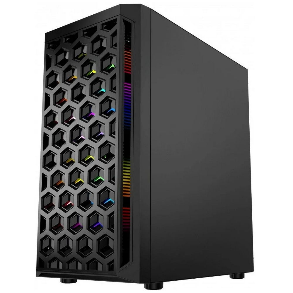 Корпус Powercase Корпус Powercase Mistral Micro T3B Tempered Glass, Mesh, 2x 140mm + 1х 120mm 5-colo