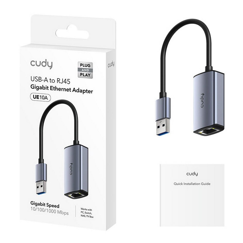 Сетевой адаптер Gigabit Ethernet Cudy UE10A USB 3.0