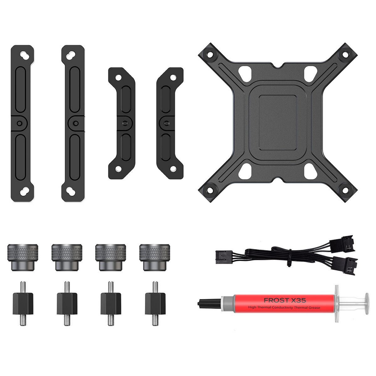 Устройство охлаждения(кулер) ID-Cooling Frozn A620 Pro Se Soc-AM5/AM4/1200/1700/1851 черный 4-pin 15