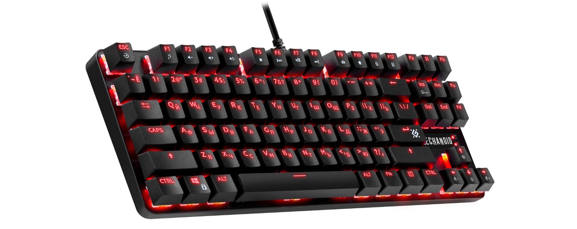 Клавиатура Defender Mechanoid GK-581 механическая черный USB Multimedia for gamer LED (45581)