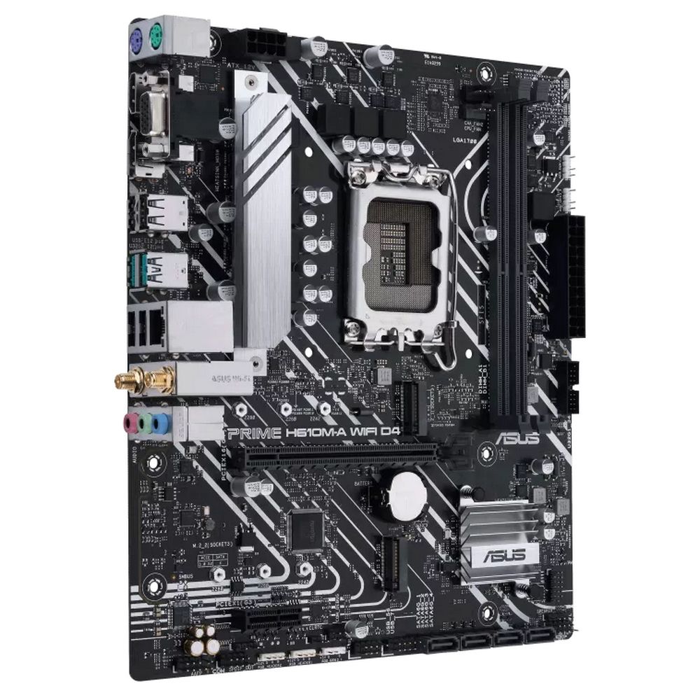 Материнская плата ASUS PRIME H610M-A WIFI D4 LGA1700 mATX 2xDDR4 PCIEx16 PCIEx1 2xM.2 DP HDMI VGA GL