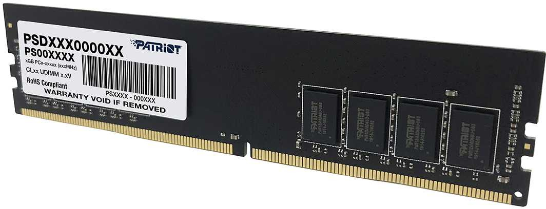 Память DDR4 16GB 3200MHz Patriot PSD416G32002 Signature OEM PC4-25600 CL22 DIMM 288-pin 1.2В dual ra
