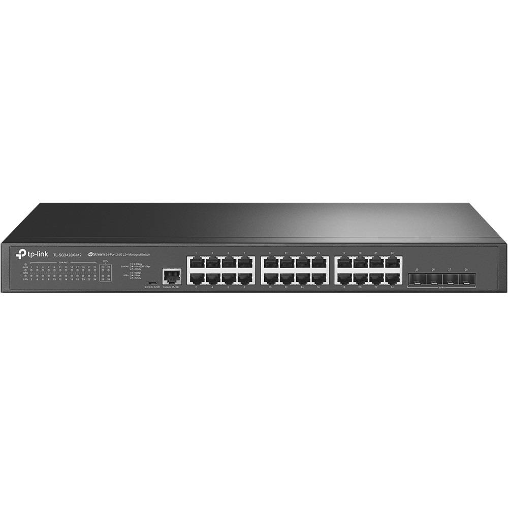 коммутатор TP-Link SG3428X-M2, Omada™ 24-Port 2.5GBASE-T L2+ Managed Switch with 4 10GE SFP+ Slots