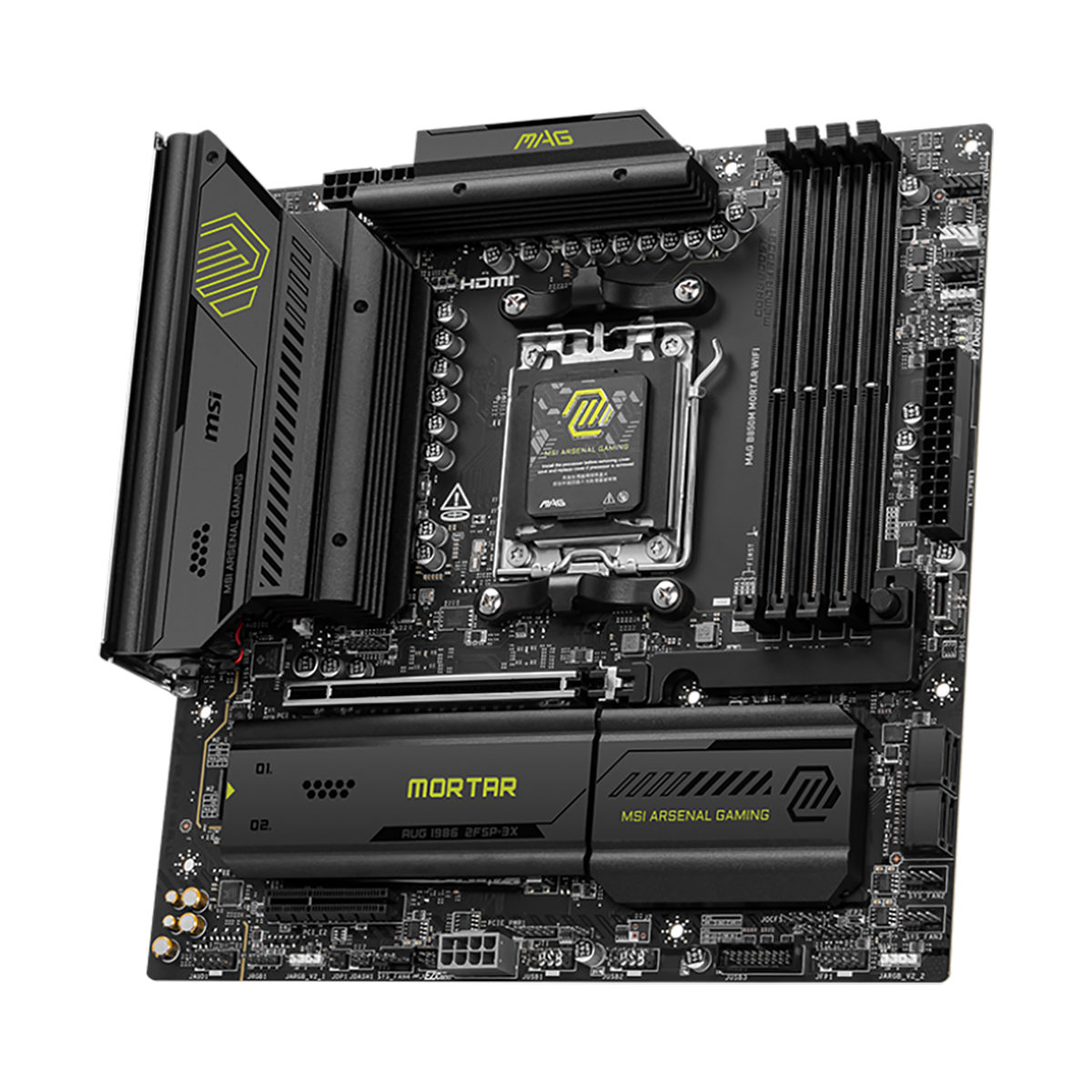 Материнская плата MSI MAG B850M MORTAR WIFI Socket AM5 AMD B850 4xDDR5 mATX AC`97 8ch(7.1) 5Gigabit 