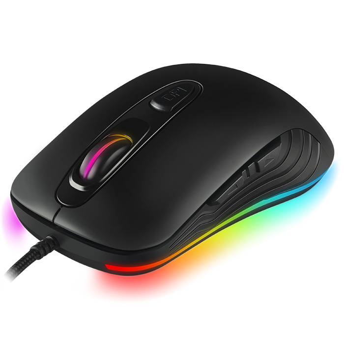 Игровая мышь SVEN RX-G820 (6+1кл. 200-4800 DPI. ПО. SoftTouch. RGB-подсветка. игров. упак)