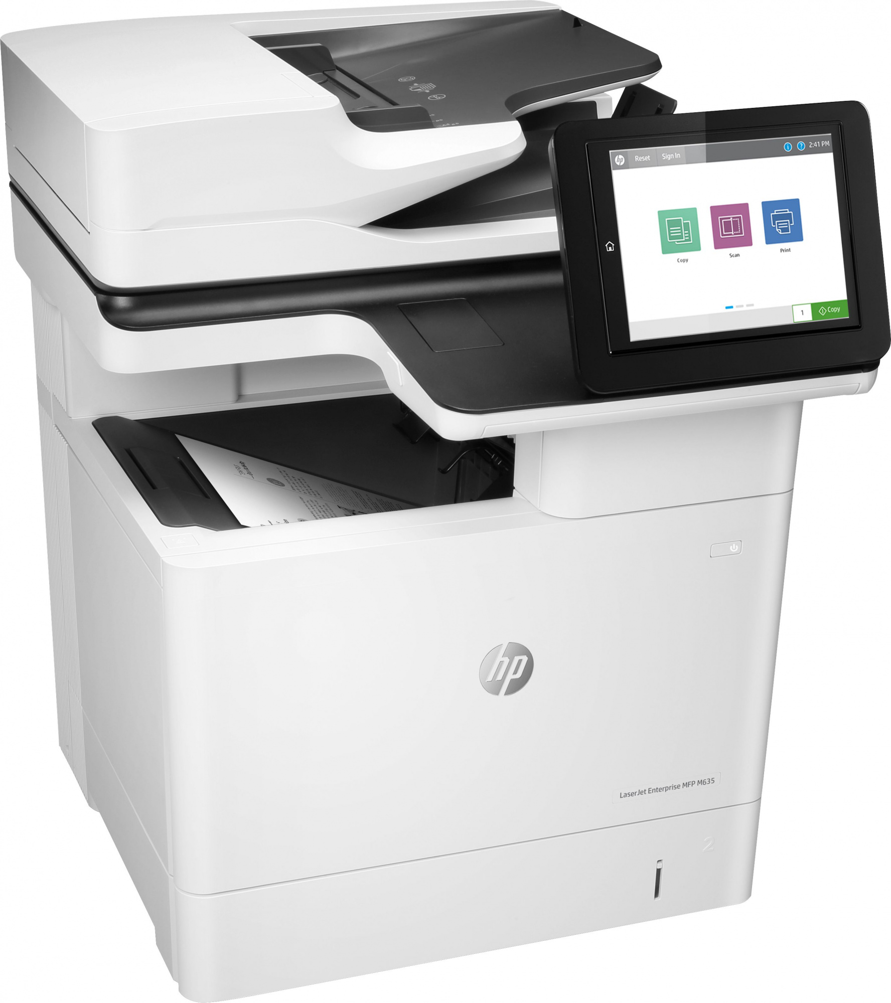 МФУ лазерный HP LaserJet Enterprise M635h (7PS97A) A4 Duplex Net белый