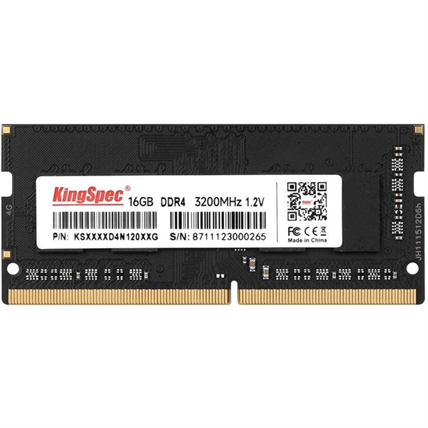 Память DDR4 16GB 3200MHz Kingspec KS3200D4N12016G RTL PC4-25600 CL17 SO-DIMM 260-pin 1.2В single ran