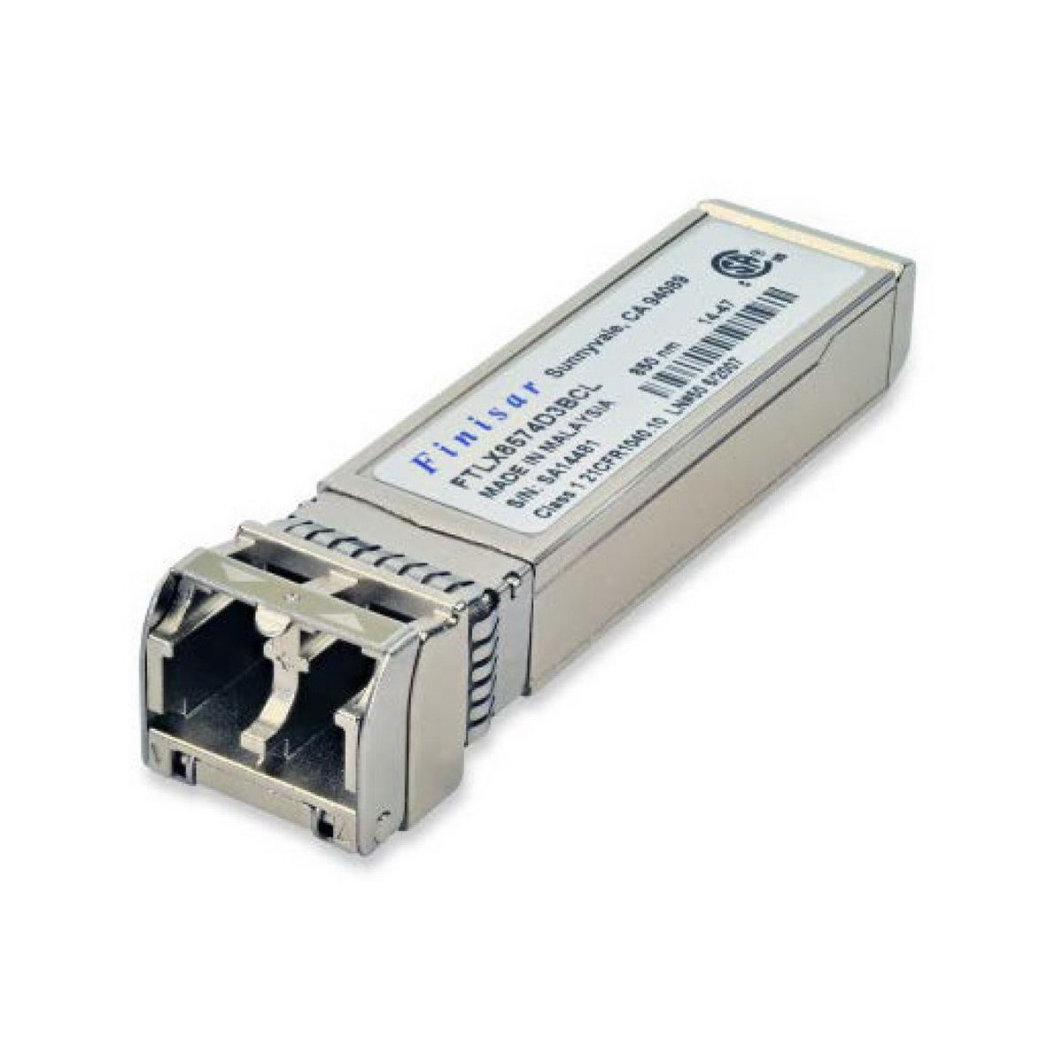 Трансивер Finisar FTLX8574D3BCL    Transceiver 10G, SFP+, LC MM 400m SX, 850nm  laser, Finisar