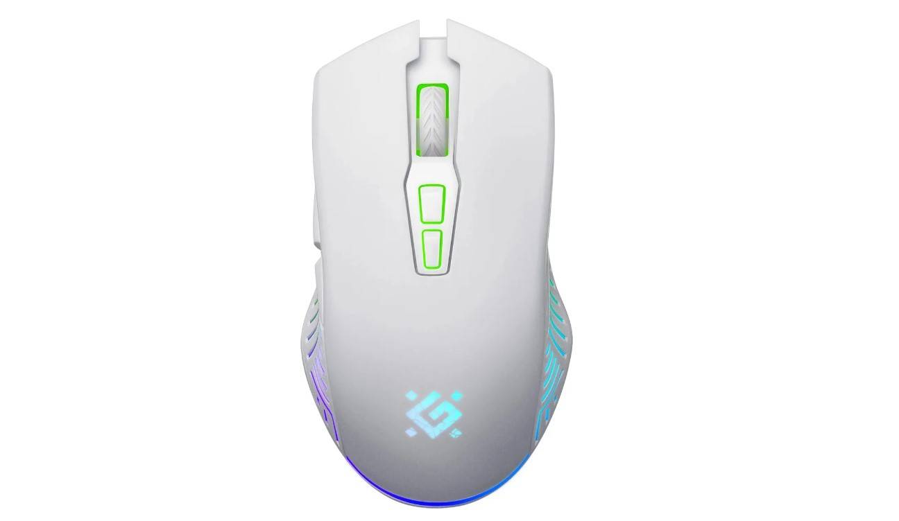 Defender Игровая мышь беспроводная Pandora GM-502 белая,7кнопок,3200dpi,500мАч