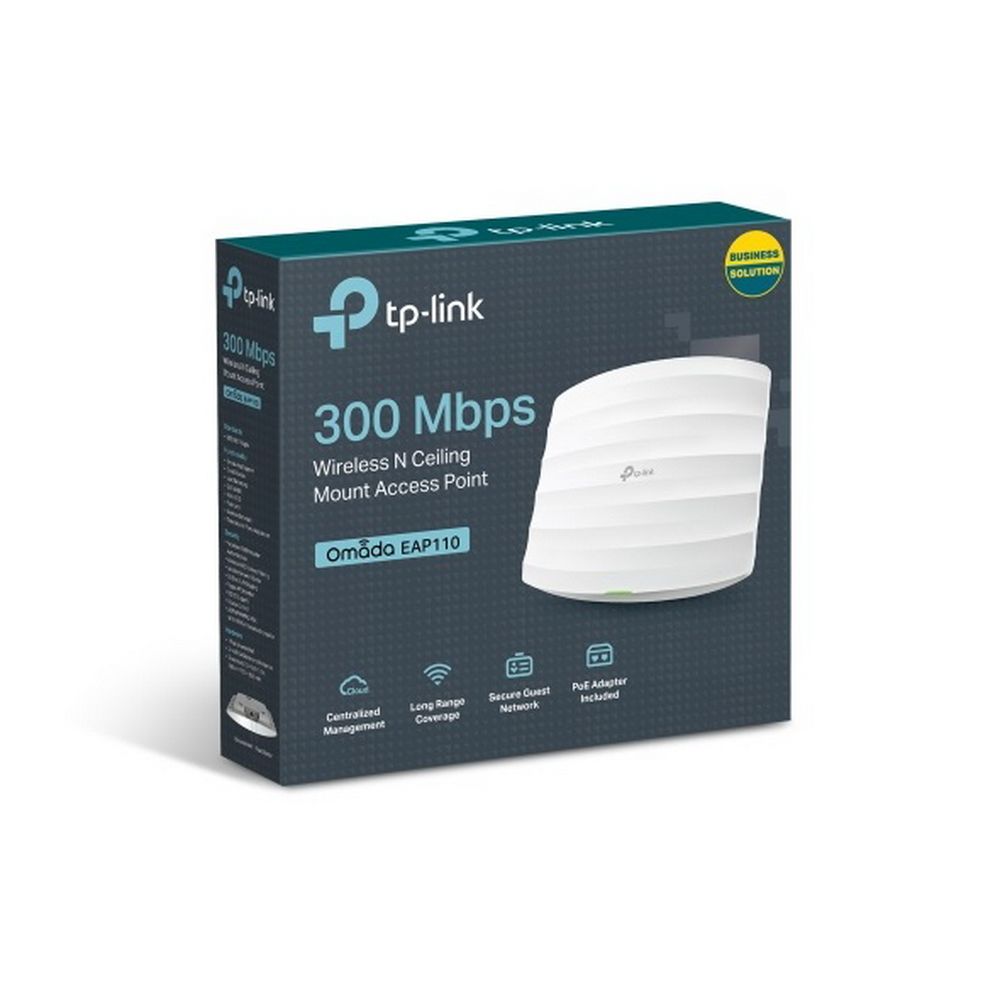 Точка доступа TP-Link EAP110 N300 10/100BASE-TX белый