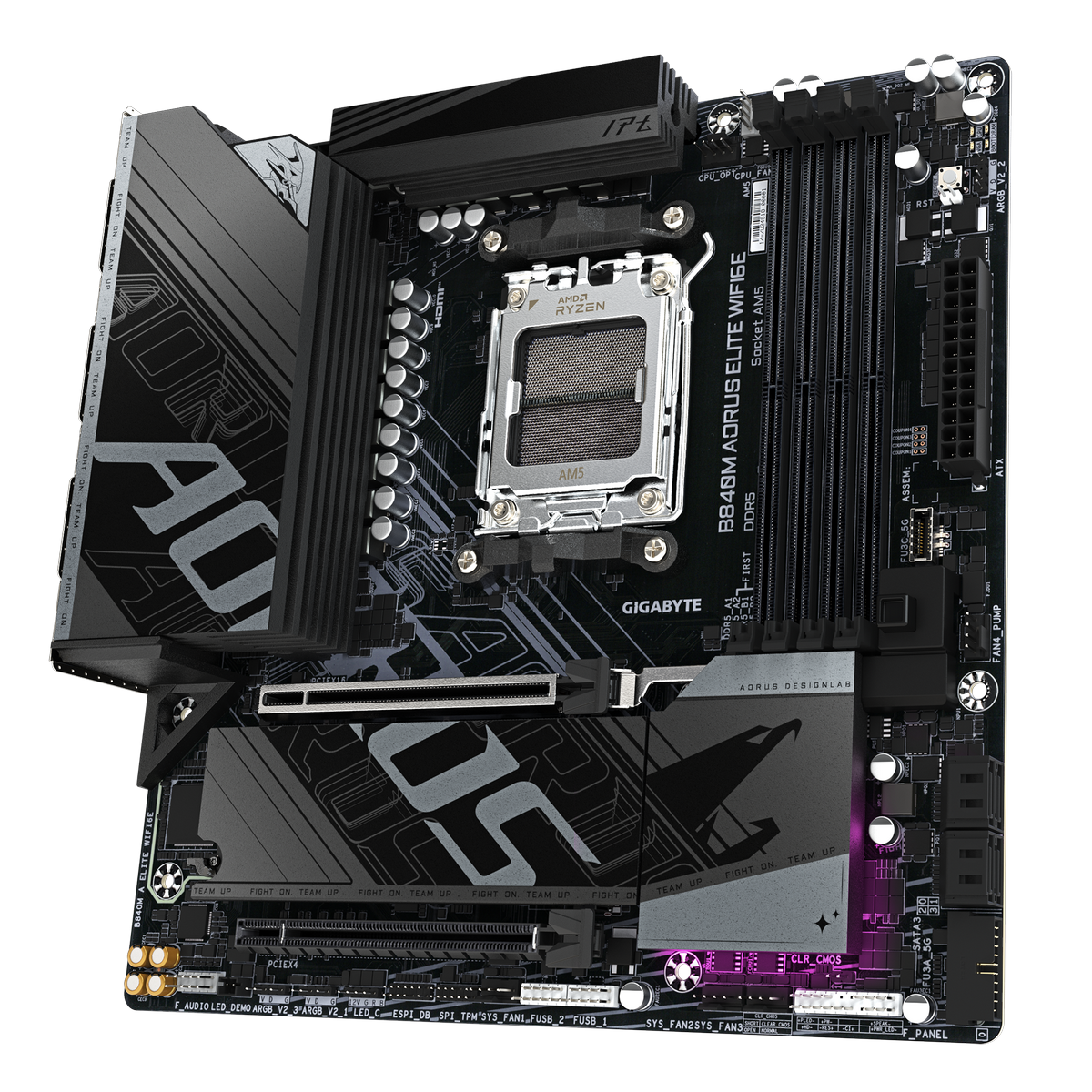 Материнская плата Gigabyte B840M AORUS ELITE WIFI6E, RTL