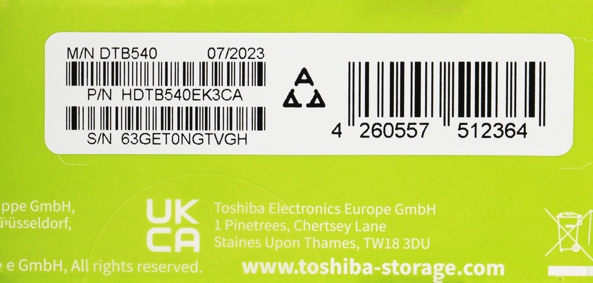 Жесткий диск Toshiba USB3.0 4TB HDTB540EK3CA Canvio Basics 2.5" черный