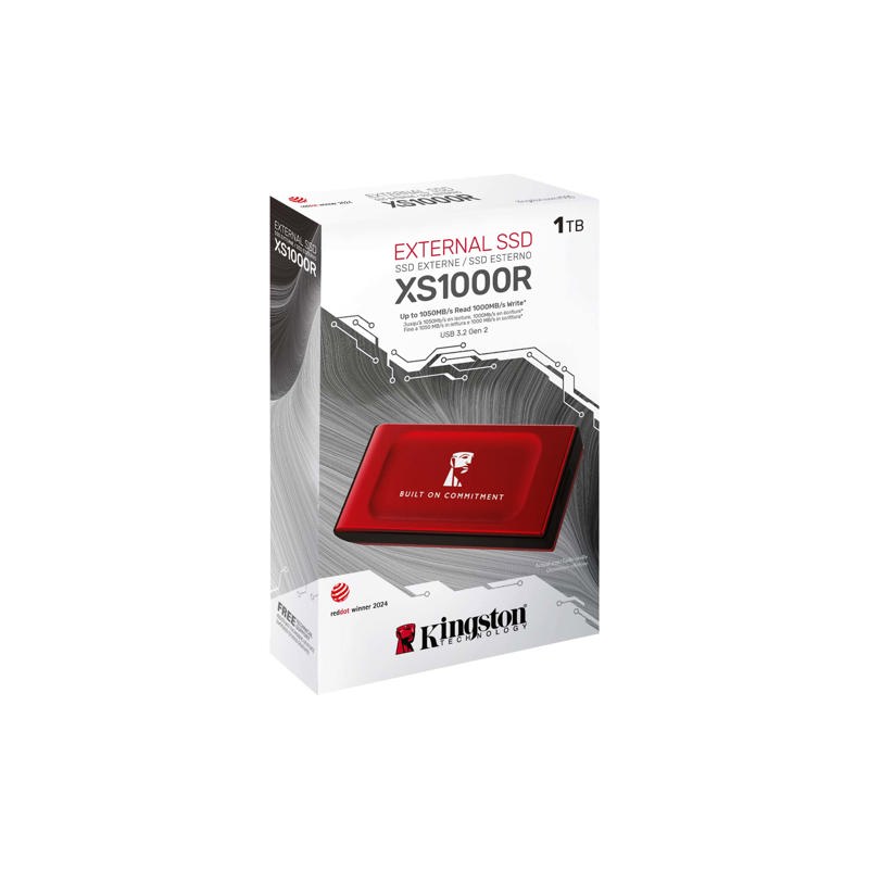 Накопитель SSD Kingston USB-C 1TB SXS1000R/1000G SXS1000/1000G XS1000 красный