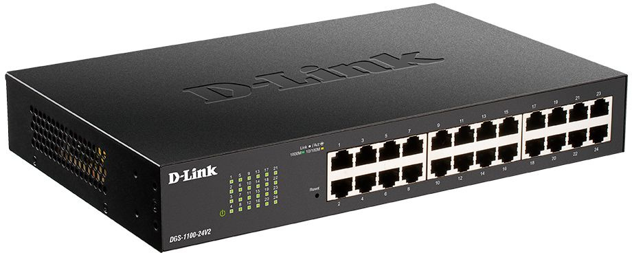 Коммутатор D-Link DGS-1100-24V2/A (L2) 24x1Гбит/с настраиваемый