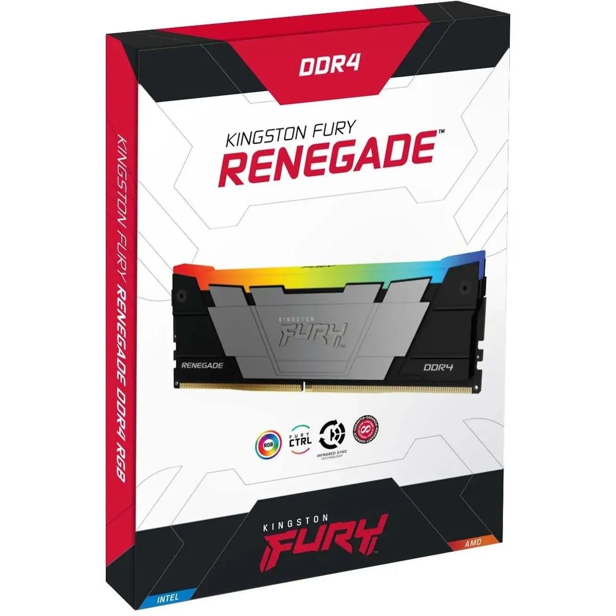 Память DDR4 2x8GB 4600МГц Kingston KF446C19RB2AK2/16 Fury Renegade RGB RTL Gaming PC4-36800 CL19 DIM