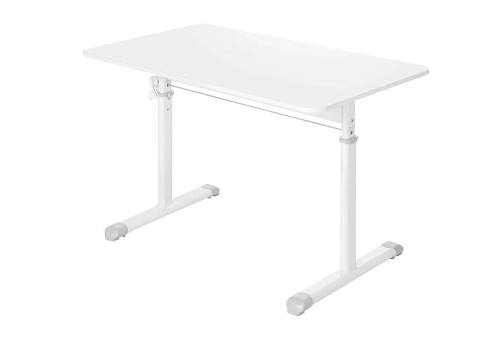 Defender Офисный стол Netis белый,100*60см, в63-86см, ручной.