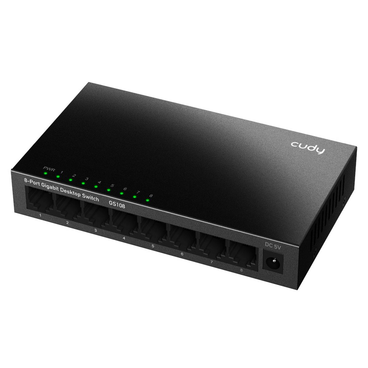 Коммутатор CUDY 8-Port Gigabit Metal  Switch 5-Port Gigabit Ethernet Switch, 5 10/100/1000M RJ45 Por