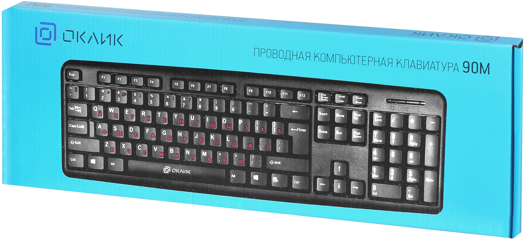 Клавиатура Оклик 90M черный USB