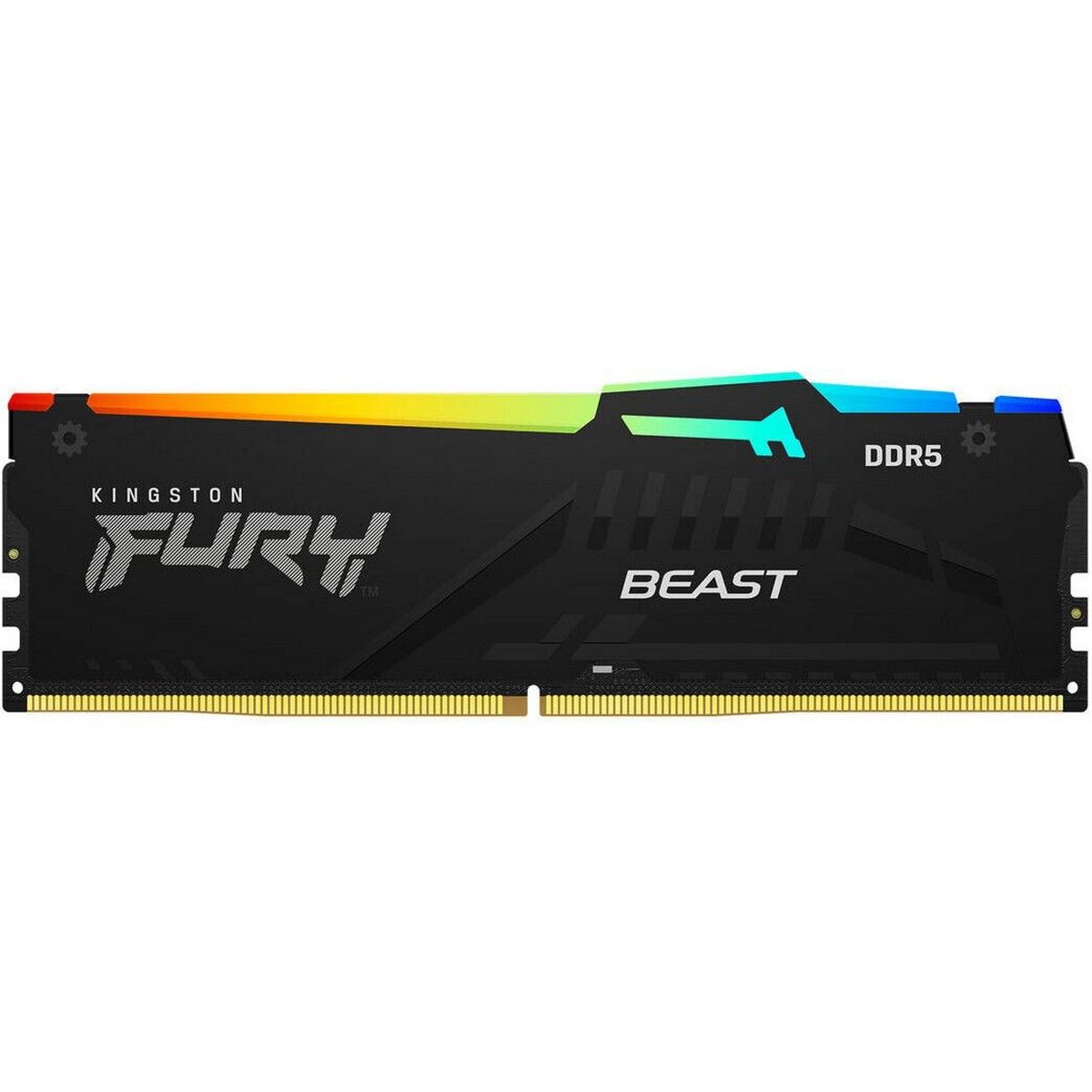 Память DDR5 16GB 6000MHz Kingston KF560C36BBE2A-16 Fury Beast RGB RTL Gaming PC5-48000 CL36 DIMM 288