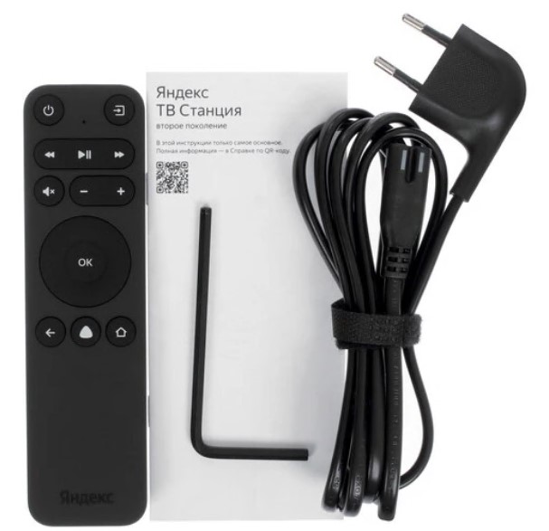 Телевизор LED Yandex 65" ТВ Станция Яндекс.ТВ черный/серебристый 4K Ultra HD 60Hz USB WiFi Smart TV