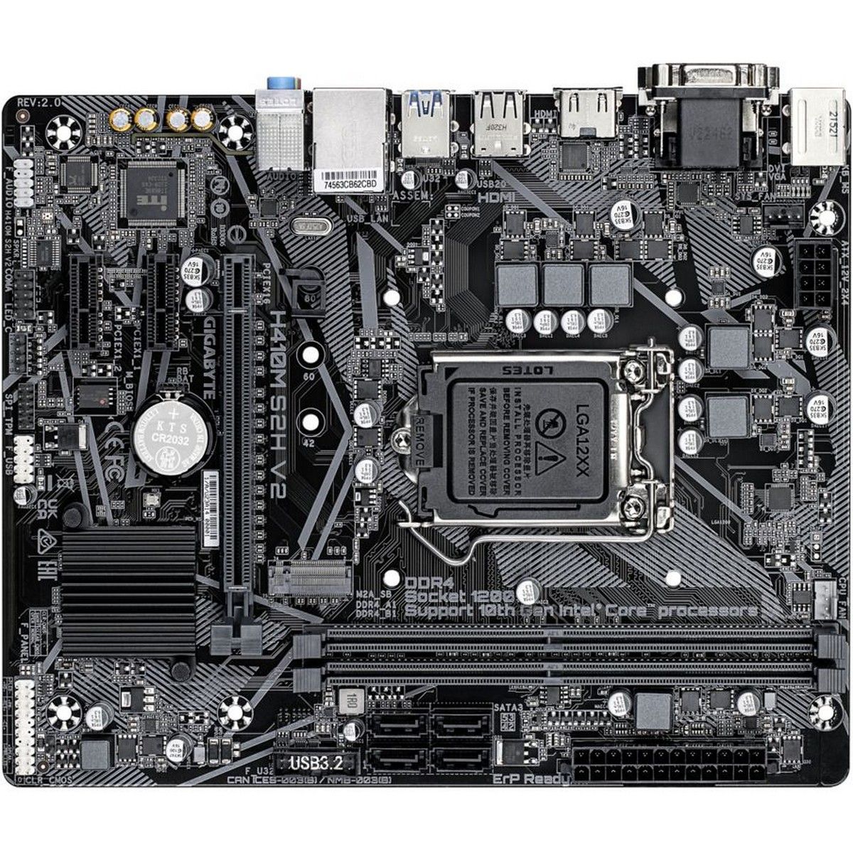 Материнская плата Gigabyte H410M S2H V2 2.1, RTL
