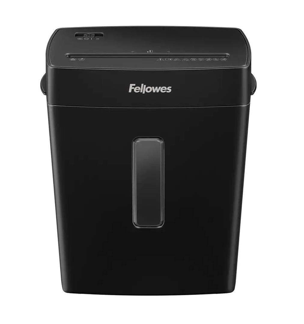 Шредер Fellowes PowerShred Р-42С черный (секр.P-4) фрагменты 8лист. 15лтр. скрепки скобы пл.карты