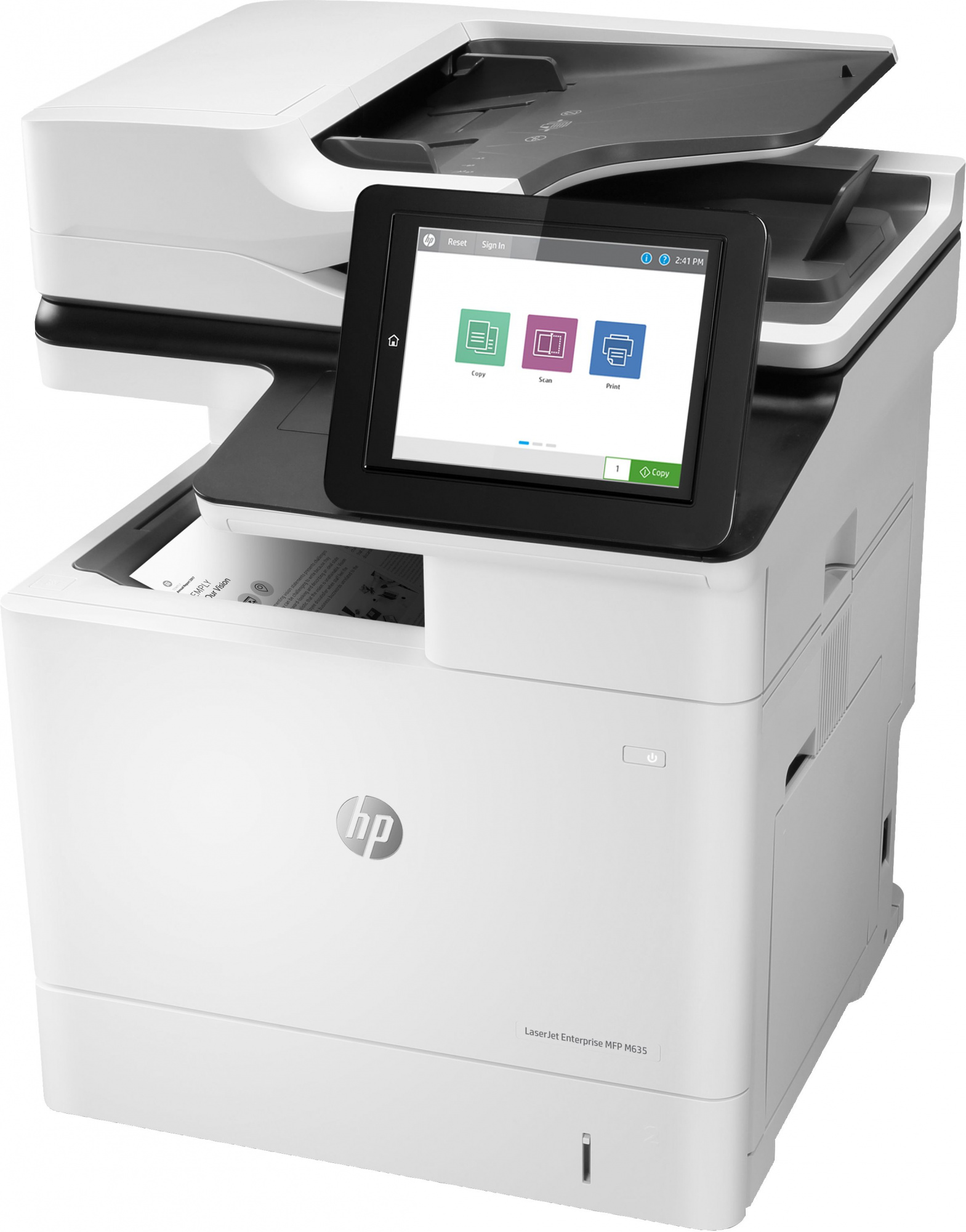 МФУ лазерный HP LaserJet Enterprise M635h (7PS97A) A4 Duplex Net белый