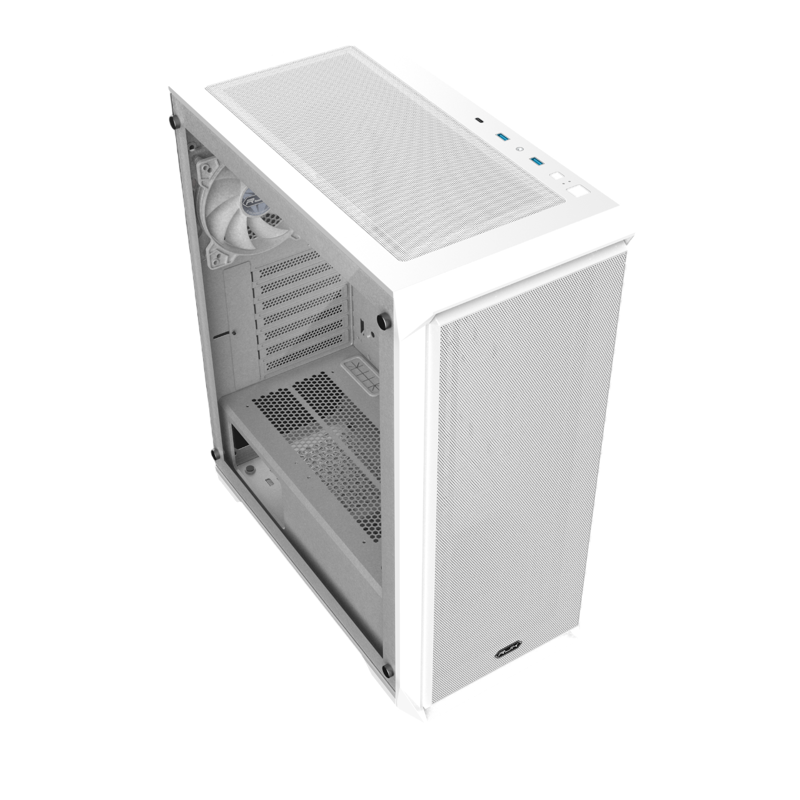 Корпус Raijintek ARCADIA 41, Midi-Tower, TG, 1x120mm, 2xUSB-A 3.0 + 1xUSB-C, ATX, mATX, mITX White