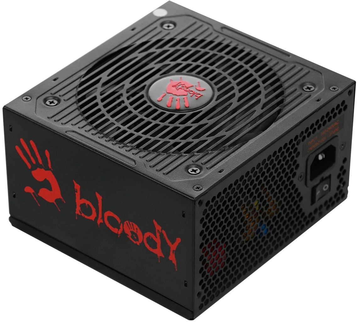 Блок питания Bloody ATX 750W BD-PS750G 80+ gold (20+4pin) APFC 120mm fan 6xSATA Cab Manag RTL
