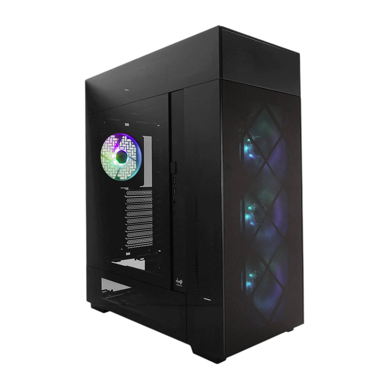 Корпус InWin Modfree Deluxe, Full-Tower, TG, 4x140mm ARGB, 2xUSB-A 3.0 + 1xUSB-C 3.2, E-ATX, ATX, mA