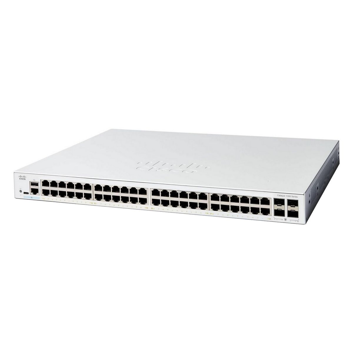 Коммутатор CISCO Catalyst 1300 48x 10/100/1000 Ethernet RJ-45 ports, 4x 1G SFP uplinks, RackMount ki