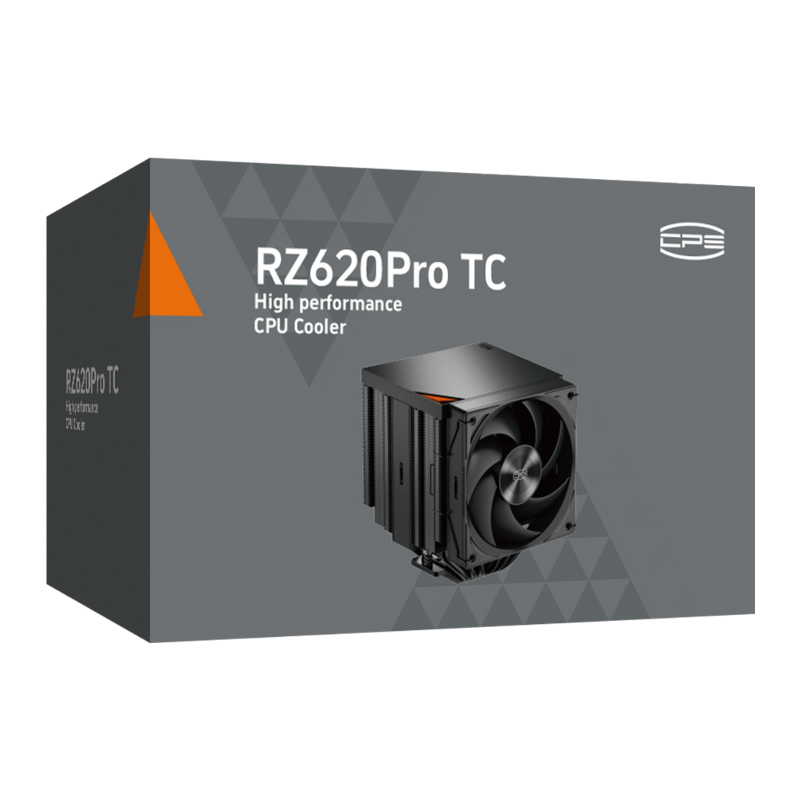 Кулер для процессора PCCooler RZ620Pro TC BK (265W, 4-pin PWM, 160mm, Al/Cu, 6x6mm, 2x120mm, 80CFM, 