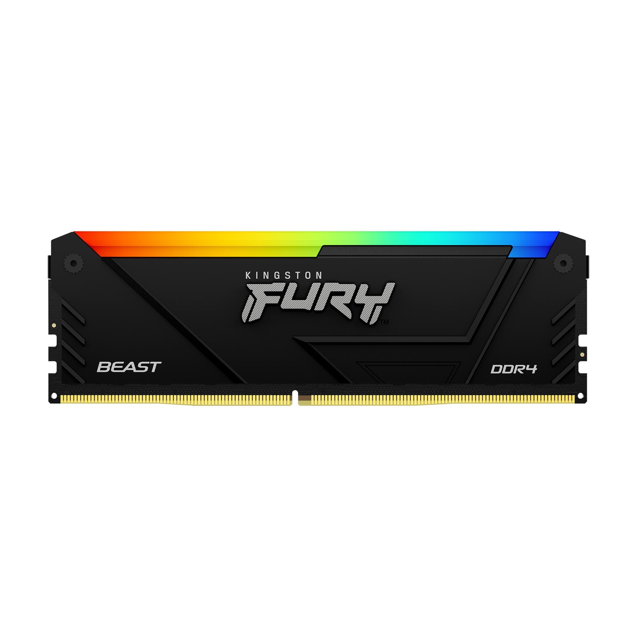 Память DDR4 32GB 3600MHz Kingston KF436C18BB2A/32 Fury Beast RGB RTL Gaming PC4-28800 CL18 DIMM 288-