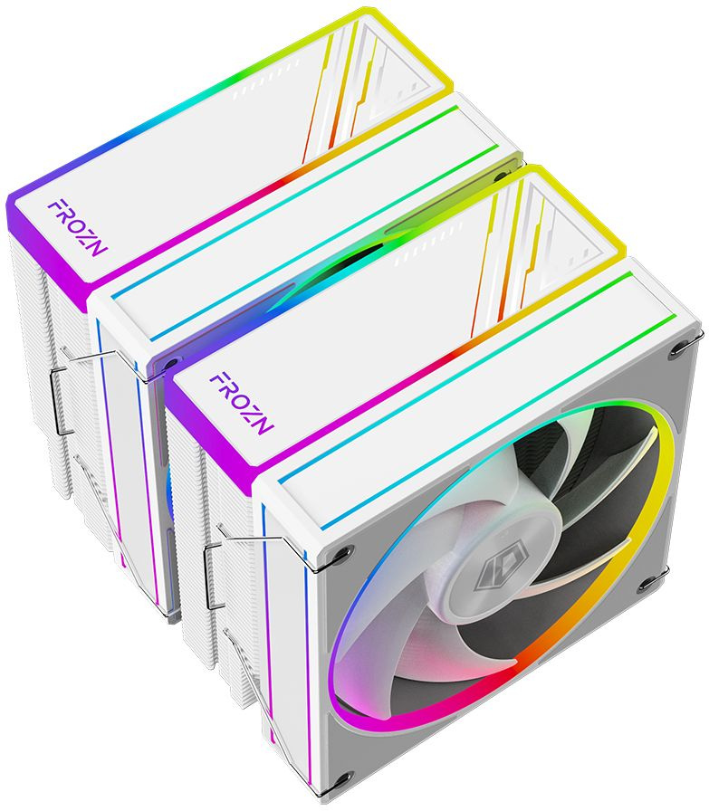 Устройство охлаждения(кулер) ID-Cooling Frozn A620 ARGB Soc-AM5/AM4/1200/1700/1851 белый 4-pin 29.9d