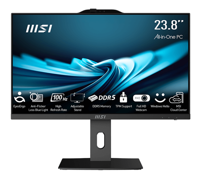 Моноблок MSI Pro AP242P 14M-808XRU 23.8" Full HD i7 14700 (2.1) 32Gb SSD512Gb UHDG 770 без ОС GbitEt