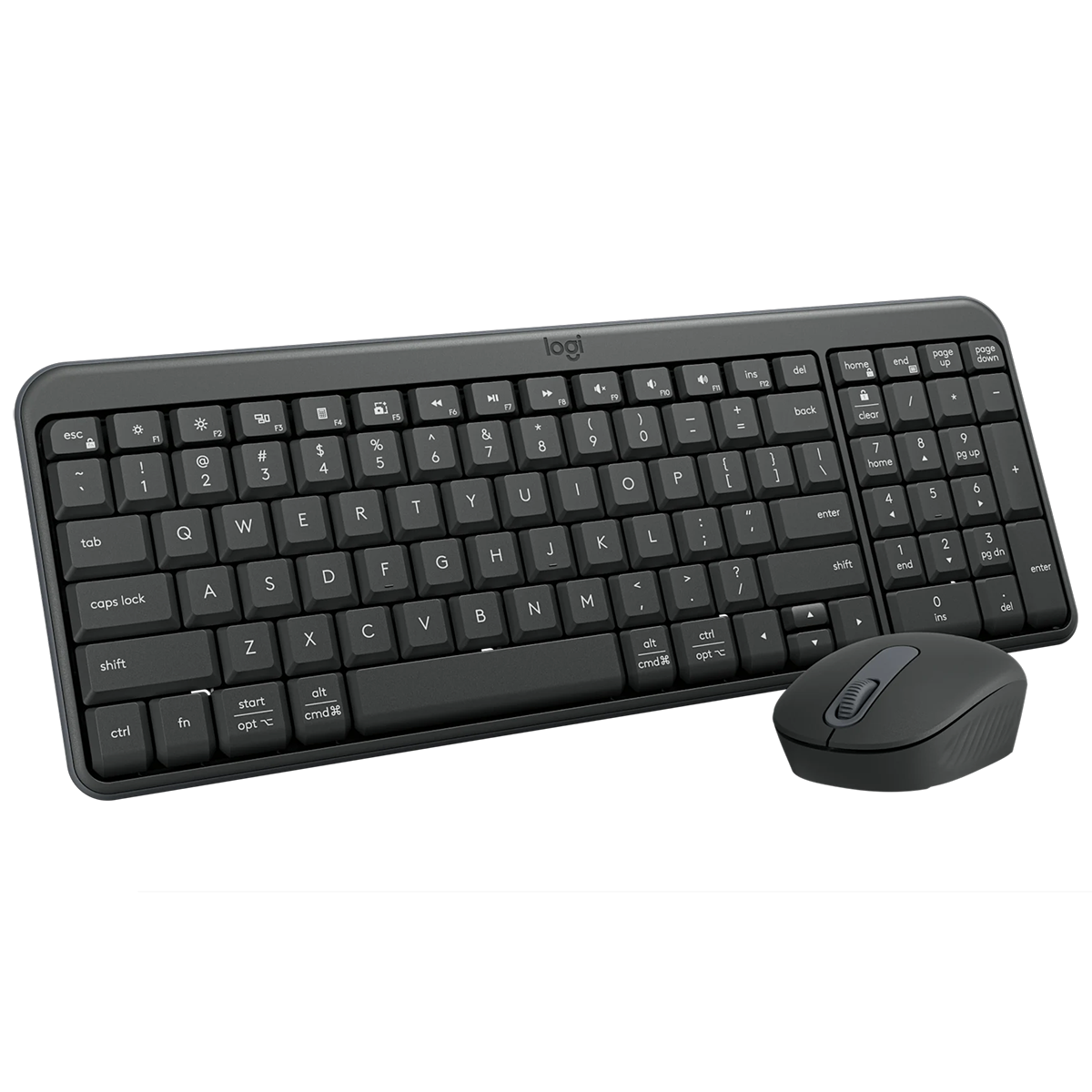 Клавиатура + мышь Logitech Wireless MK250 Compact MR0114 клав:графитовый мышь:графитовый USB беспров