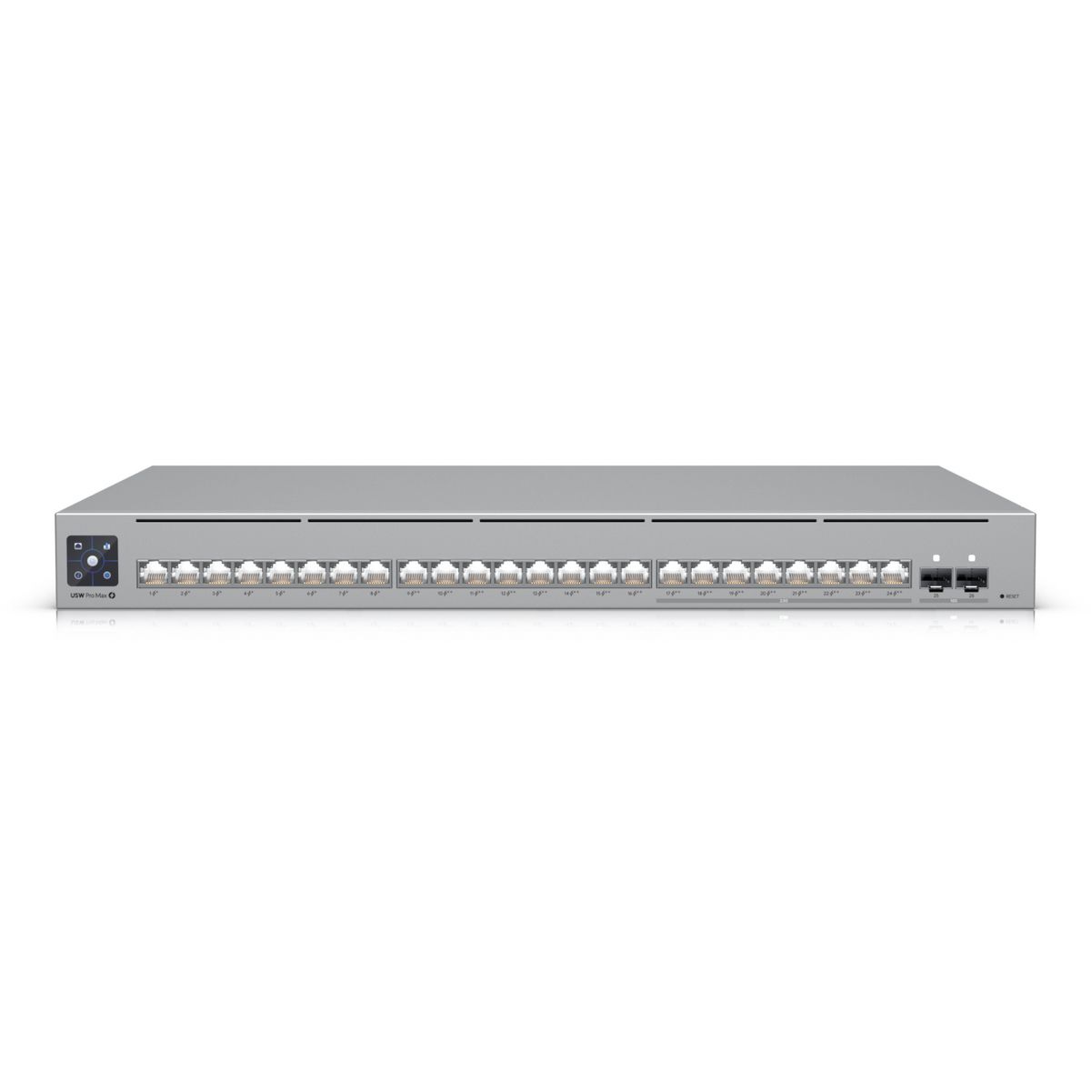 Коммутатор Ubiquiti USW-Pro-Max-24-PoE 24-port, Layer 3 Etherlighting™ switch with 16х1G RJ45, 8x2.5