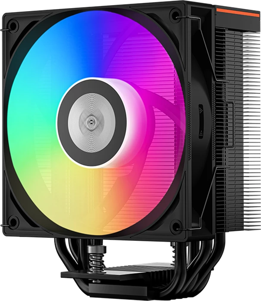 Кулер для процессора PCCooler RT500 Digital ARGB BK, 120mm FAN, 5 HEAT PIPES, 4-PIN PWM, 500-2200 RP