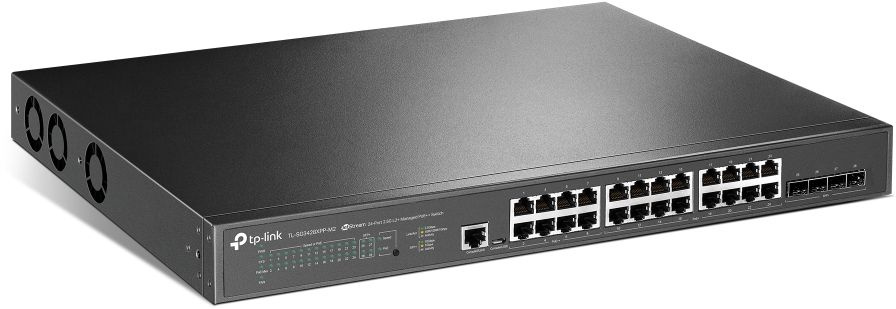 Коммутатор TP-Link JetStream SG3428XPP-M2 (L2+) 24x2.5Гбит/с 4xКомбо(10GBase-T/SFP+) 4SFP+ 16PoE+ 8P